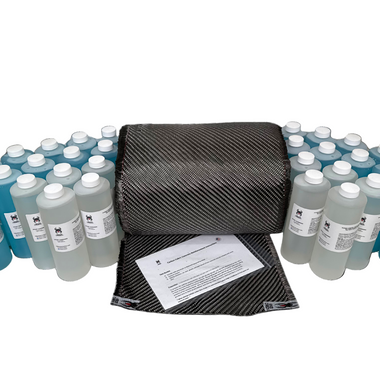 Carbon Fiber Foundation Wall Repair Kit - 12" wide x 100 ft length (19 osy/670 gsm)